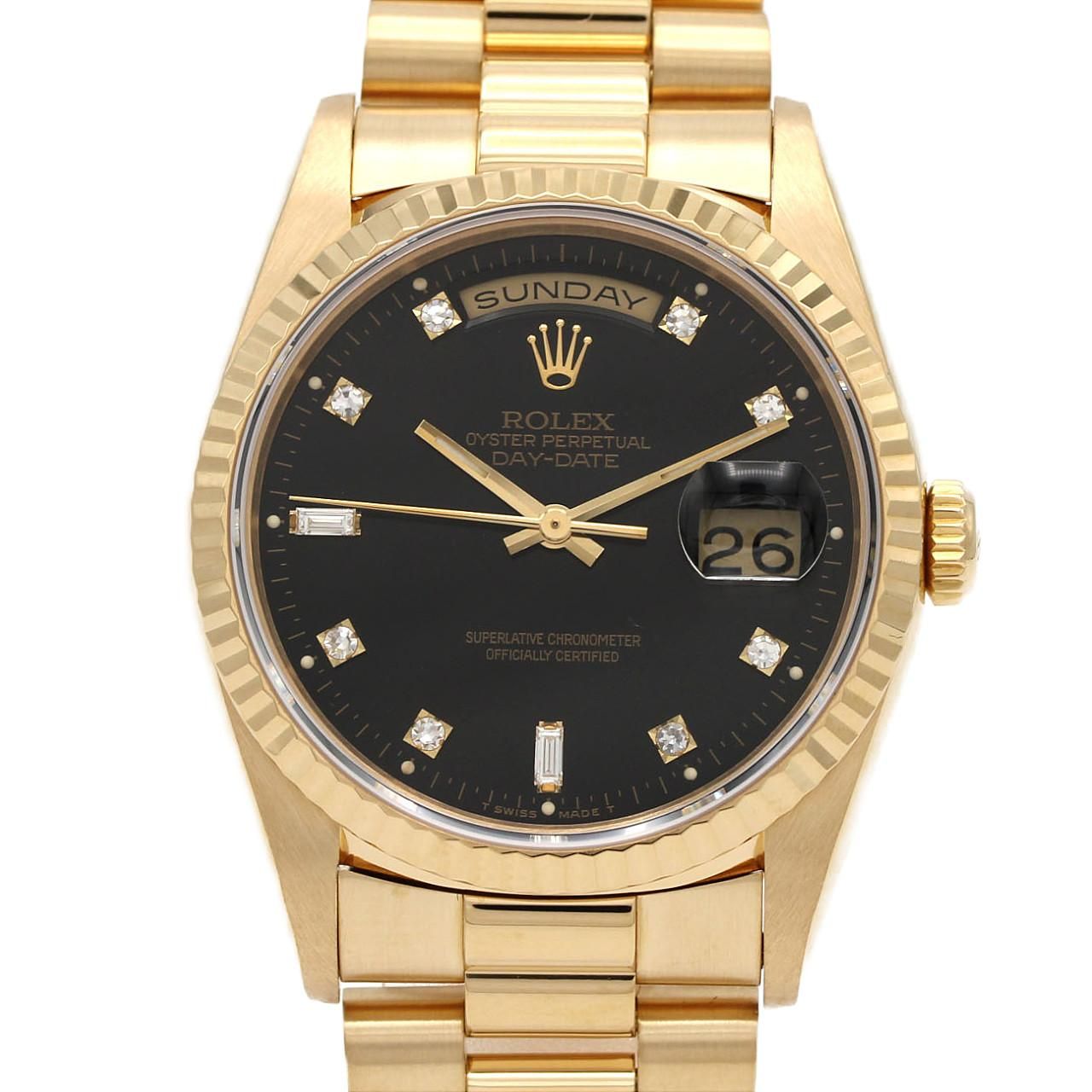 Rolex Day Date YG Automatic Winding Number Watch