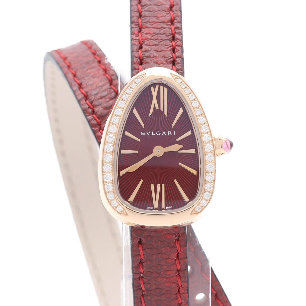 Bvlgari Serpenti Double Spiral PG D PG RG Quartz Watch