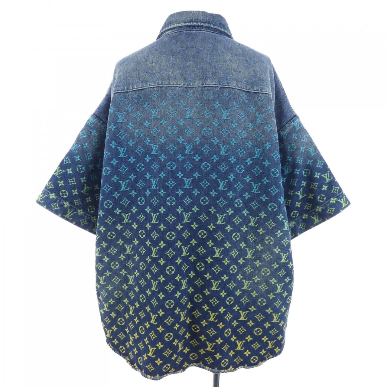 Louis Vuitton Rainbow Monogram Short Sleeve Denim Shirt — view 2