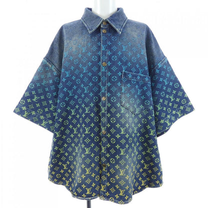 Louis Vuitton Rainbow Monogram Short Sleeve Denim Shirt