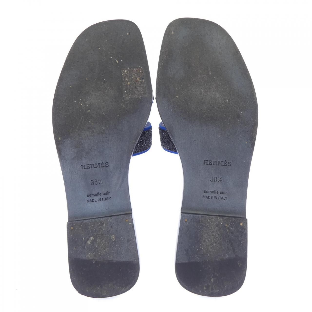 Hermes Sandals Black — view 4