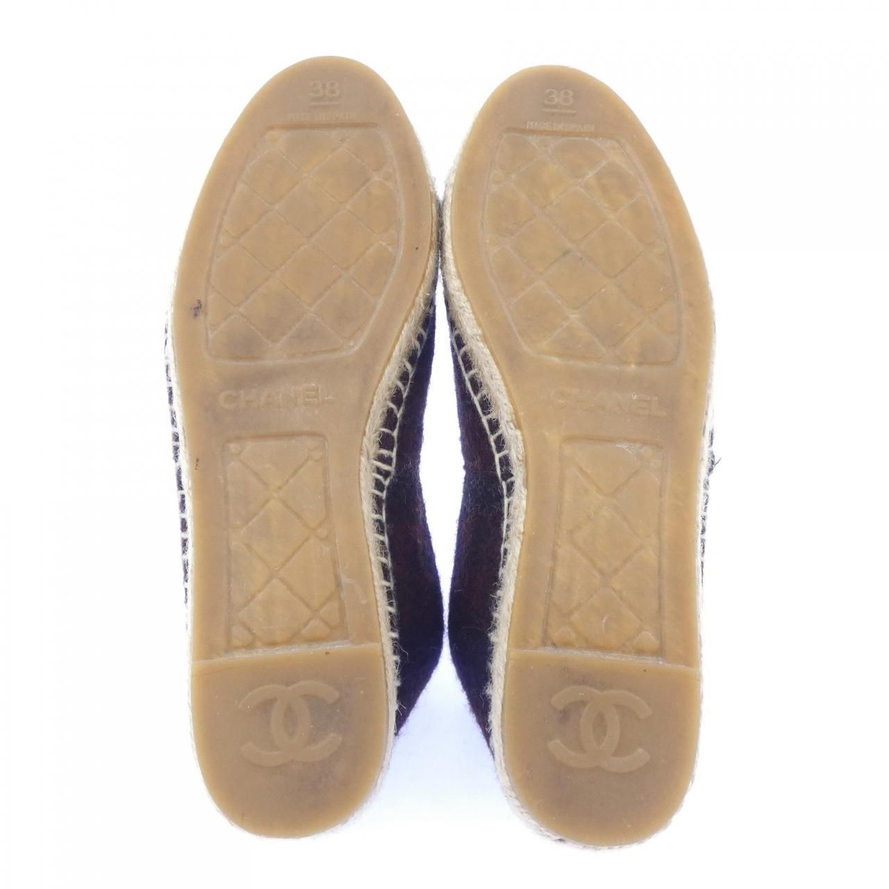Chanel Espadrilles Shoes Navy — view 4