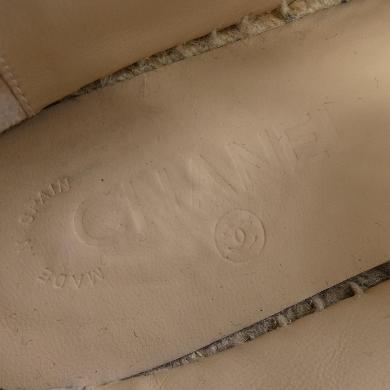 Chanel Espadrilles Shoes Navy — view 6