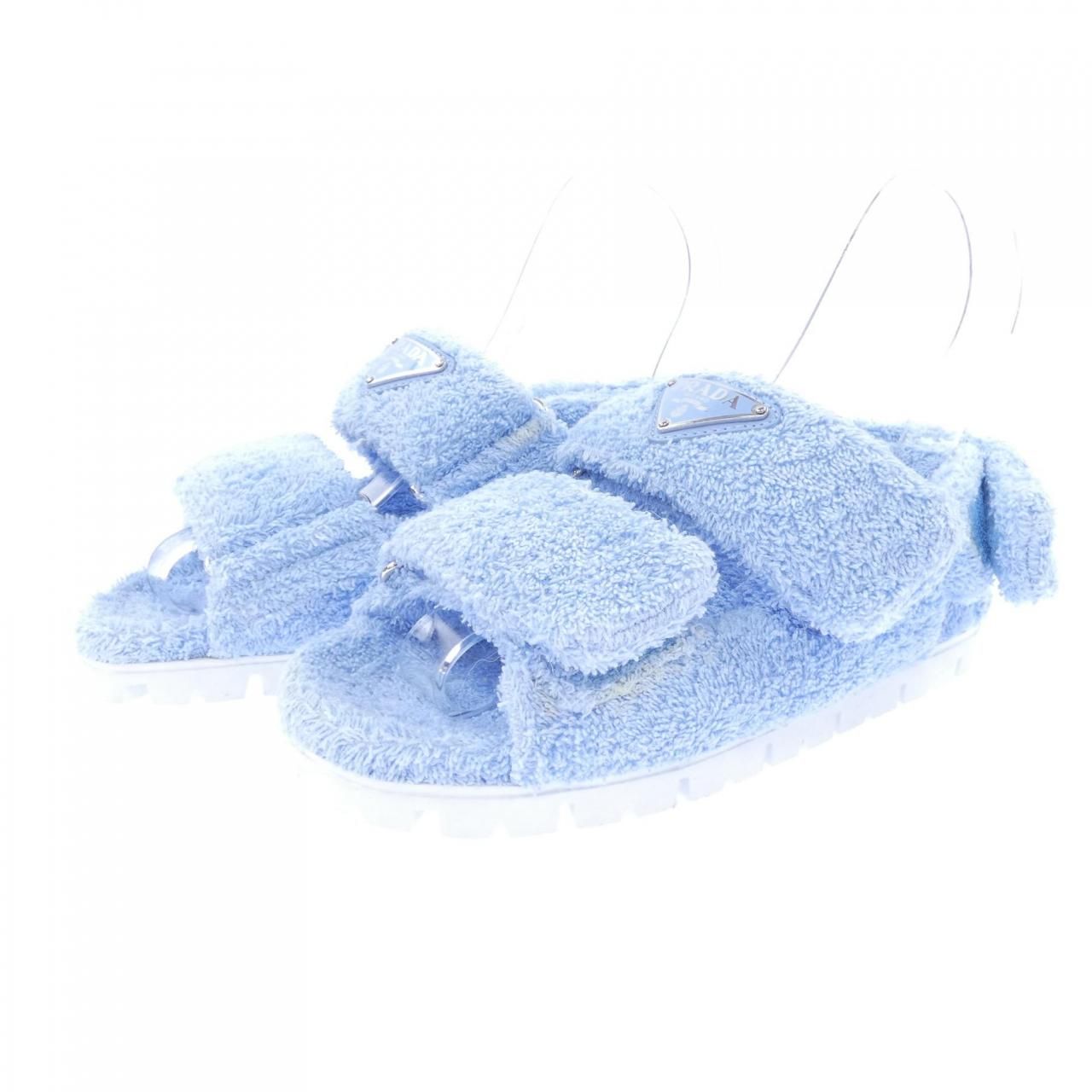 Prada Triangle Logo Sandals — view 3
