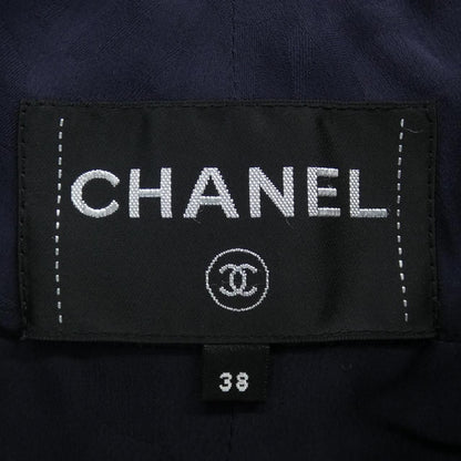Chanel Collarless Jacket Navy — view 5