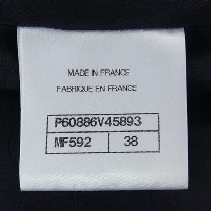 Chanel Collarless Jacket Navy — view 4