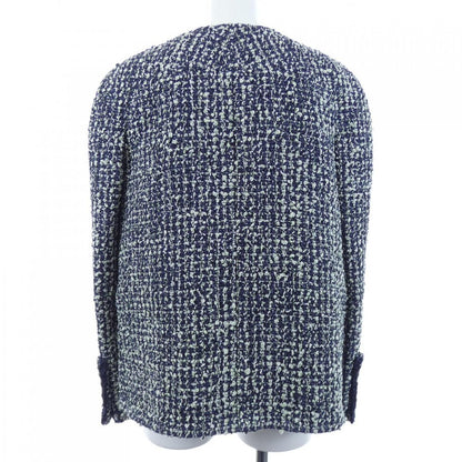 Chanel Collarless Jacket Navy — view 2