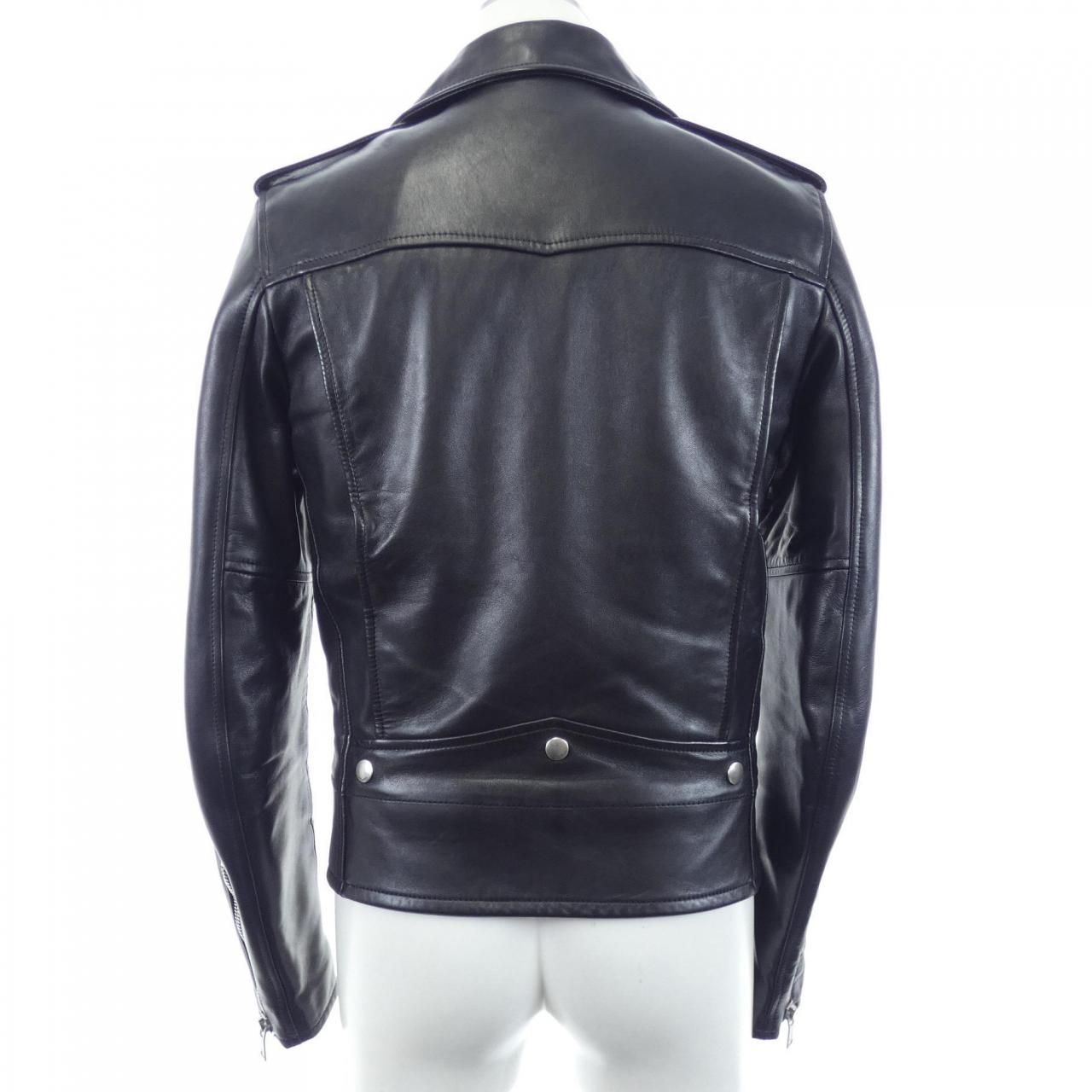 Saint Laurent Leather Rider's Jacket — view 2