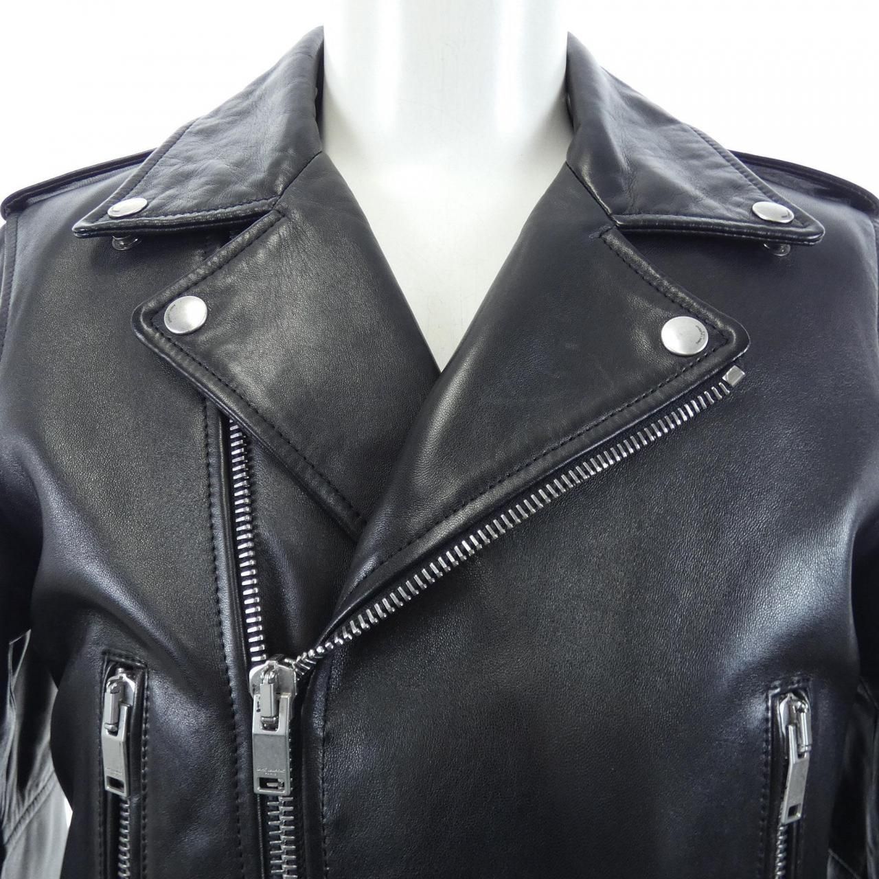 Saint Laurent Leather Rider's Jacket — view 5