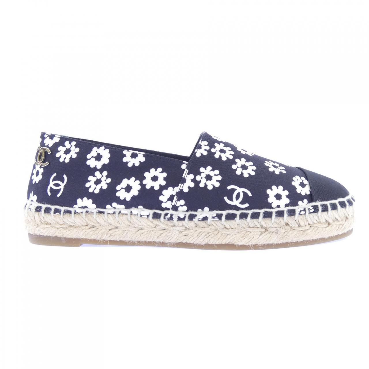 Chanel Espadrilles Shoes Black