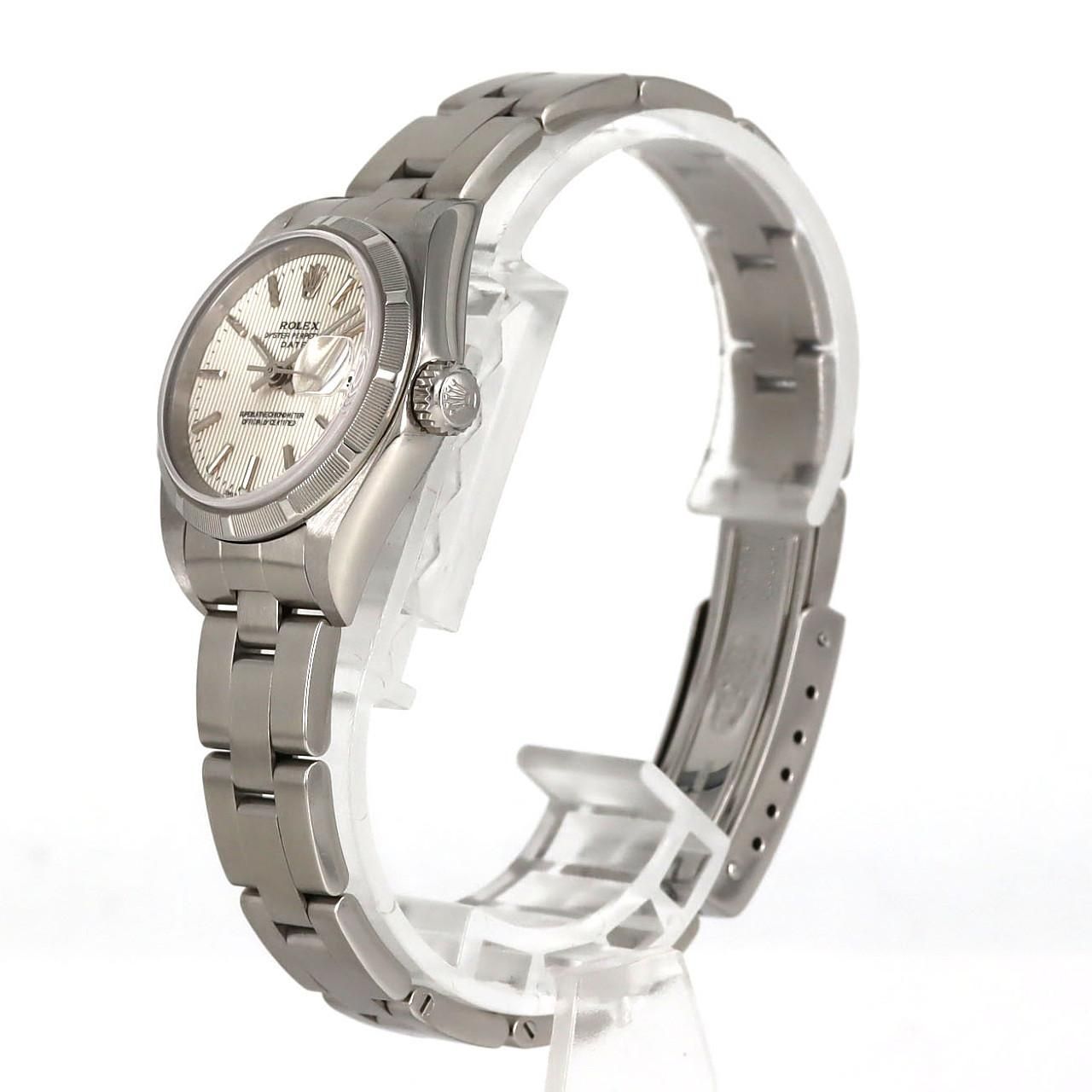 Rolex Oyster Perpetual Date SS Automatic Winding Number Watch — view 2