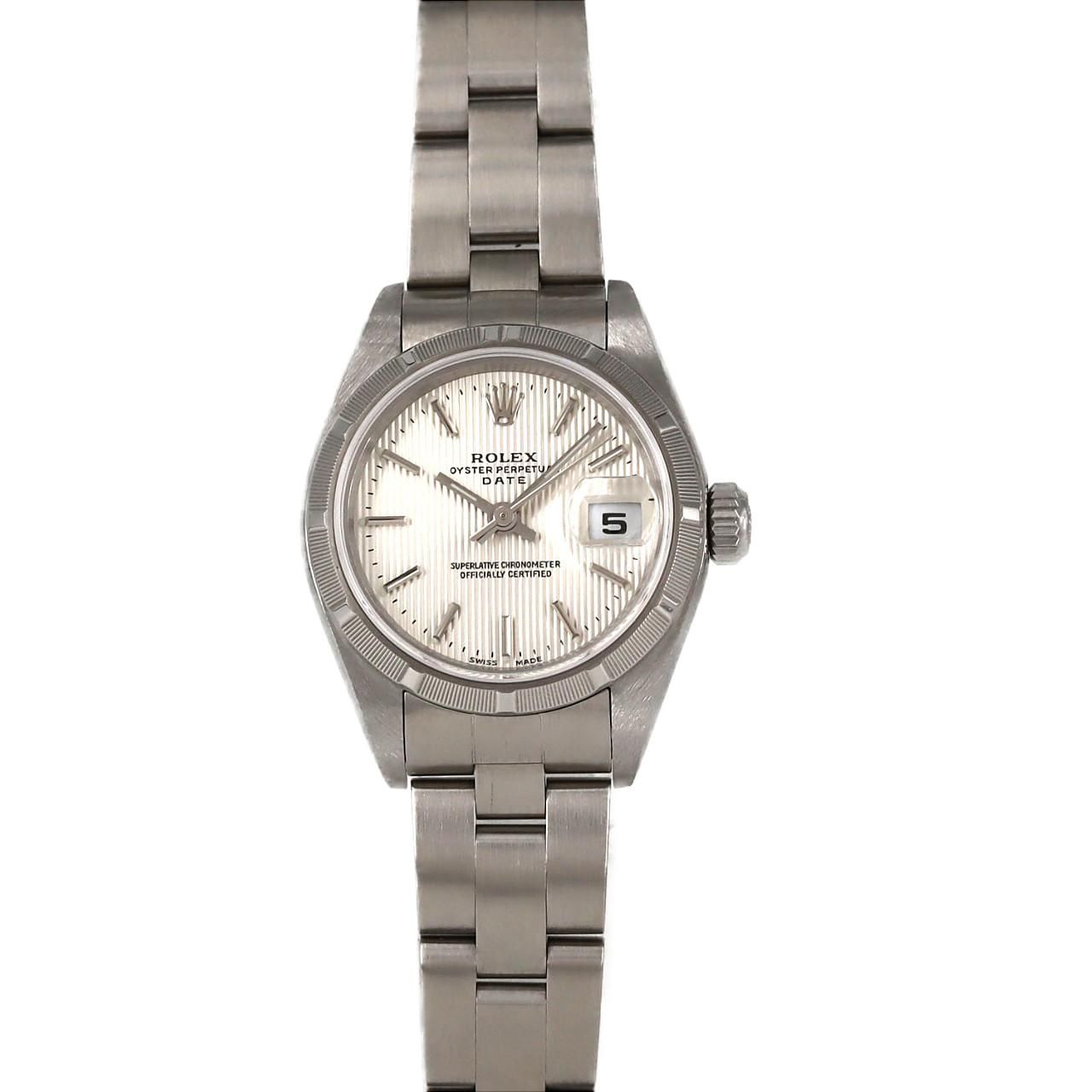 Rolex Oyster Perpetual Date SS Automatic Winding Number Watch