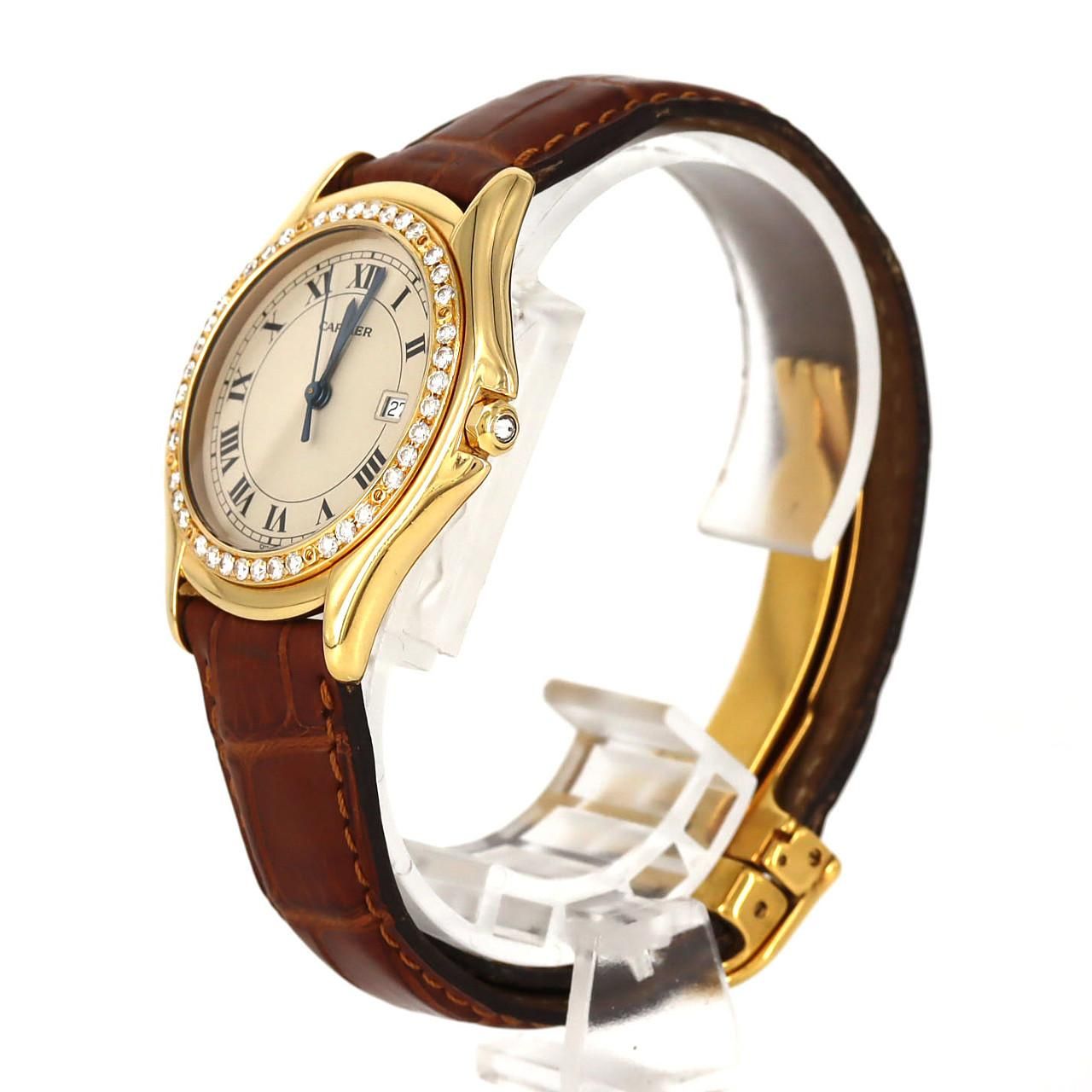 Cartier Pantelle Cougar LM YG D YG Quartz Watch — view 2