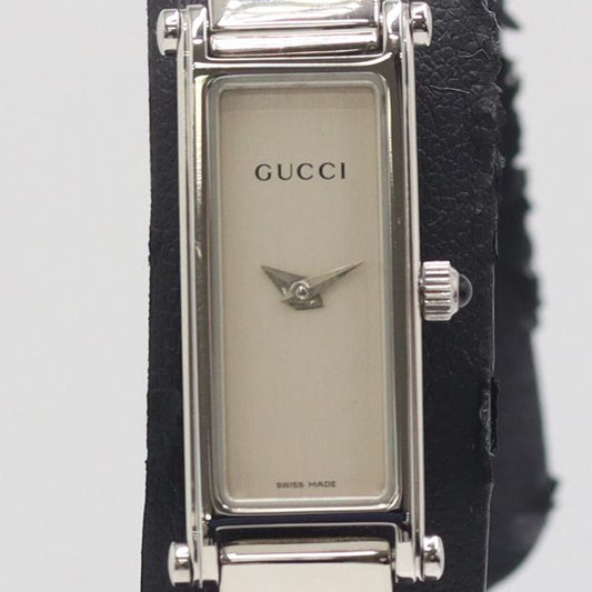 Gucci Quartz Bangle Watch Silver Dial Nam