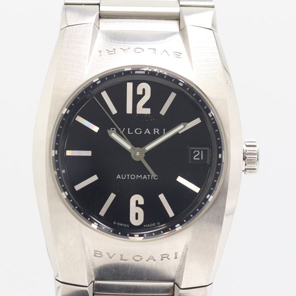 Bvlgari Ergon Automatic Date Black Dial Watch Nam