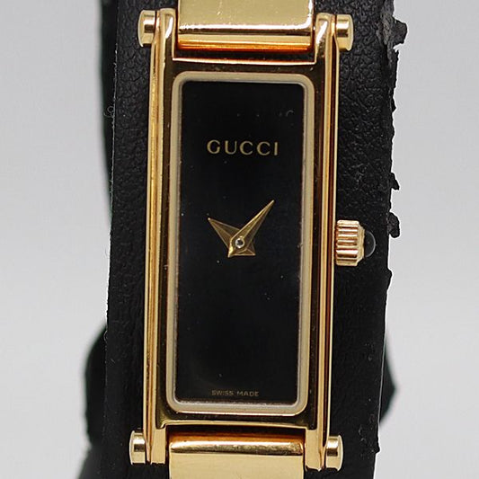 Gucci Quartz Black Dial Watch Tam