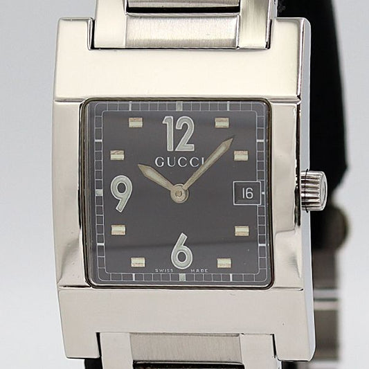 Gucci Quartz Black Dial Date Watch Tam