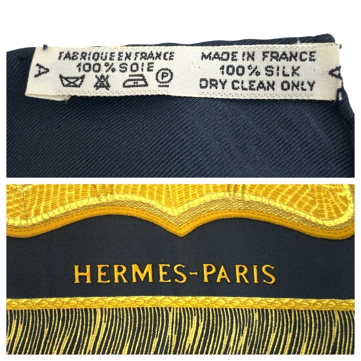 Hermes Poste Et Cavalerie Carre 90 Black Multicolor Silk Scarf — view 3