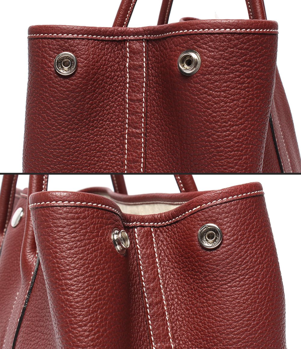Hermes Tote Silver Garden Party PM — view 7