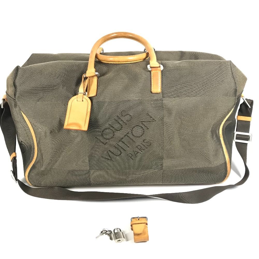 Louis Vuitton Boston Bag Souveran Damier Geant Canvas Tail Khaki