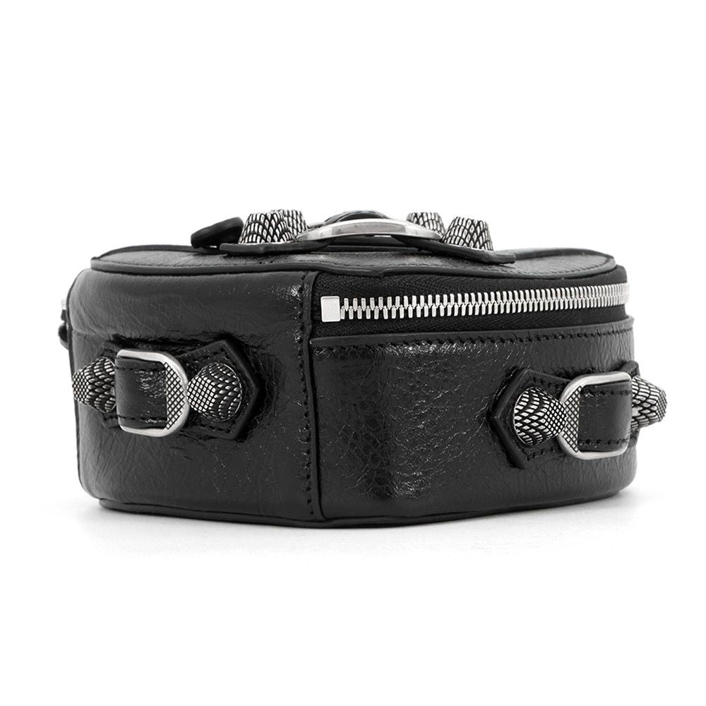 Balenciaga Pouch le Cagole Heart Leather Black Case — view 3