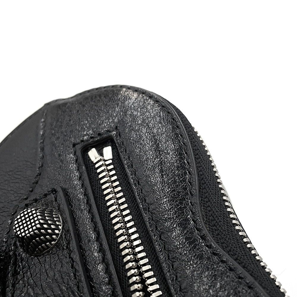 Balenciaga Pouch le Cagole Heart Leather Black Case — view 9