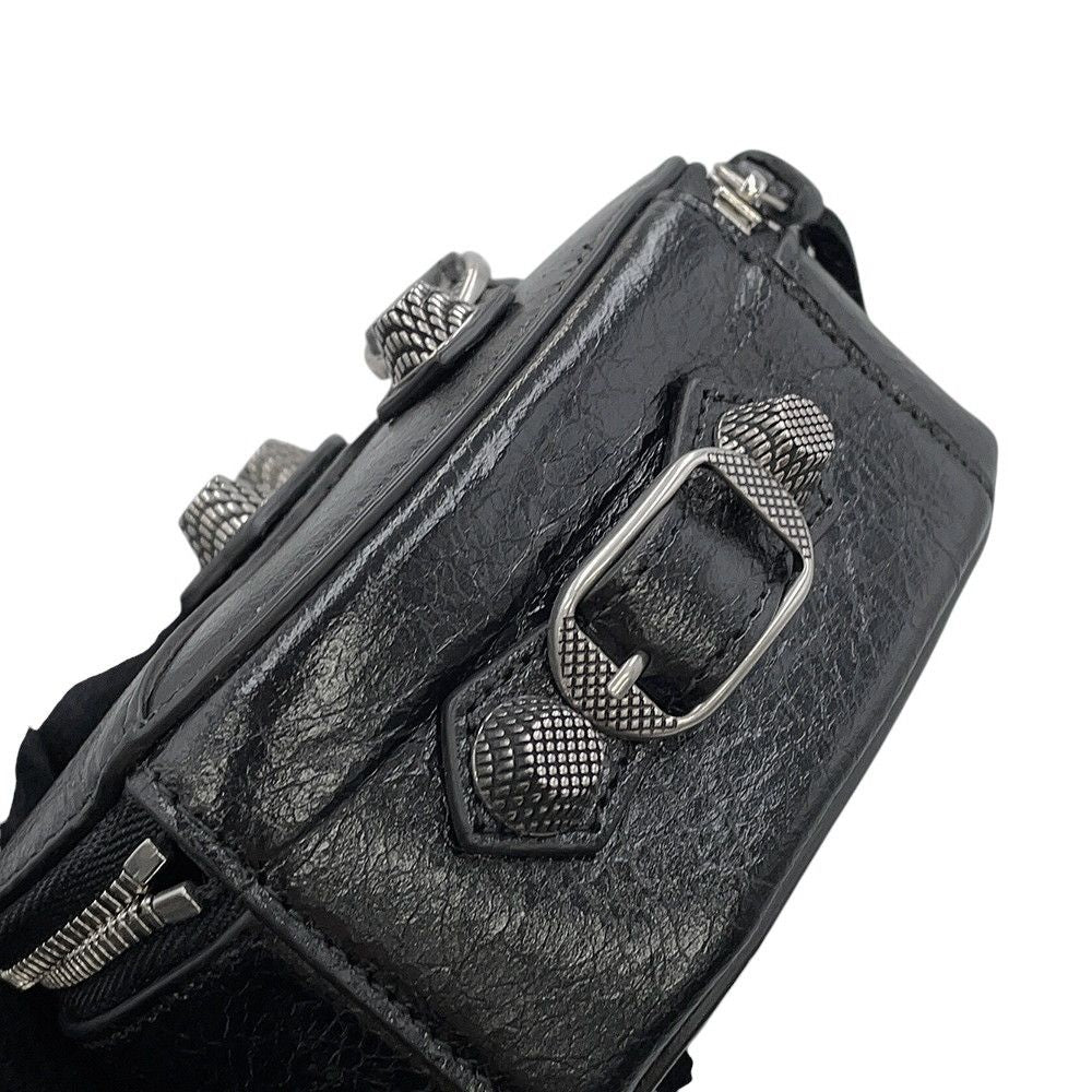 Balenciaga Pouch le Cagole Heart Leather Black Case — view 5