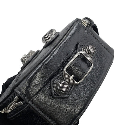 Balenciaga Pouch le Cagole Heart Leather Black Case — view 5