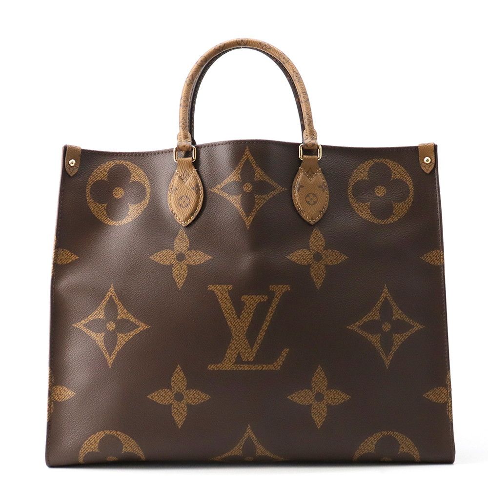 Louis Vuitton Tote Monogram Reverse Giant On The Go GM 2-Way Shoulder Bag