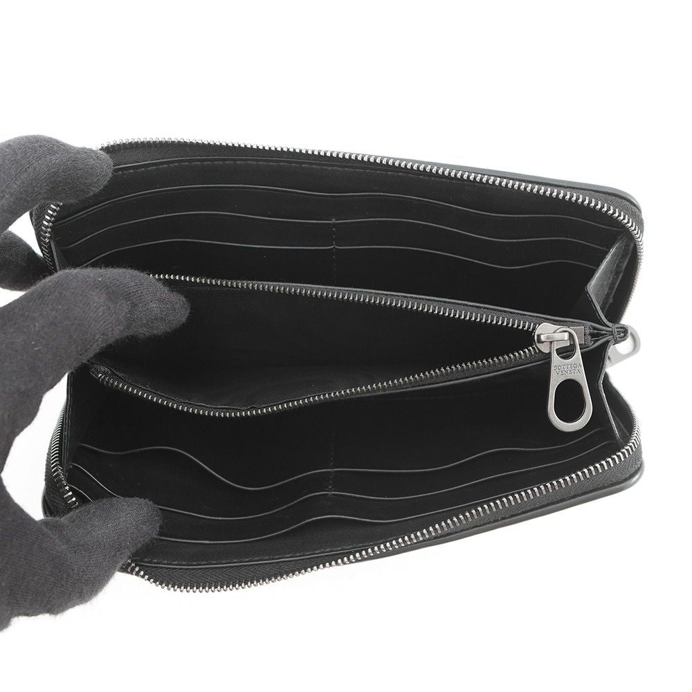 Bottega Veneta Wallet Intrecciato Bicolor Zip Around — view 4
