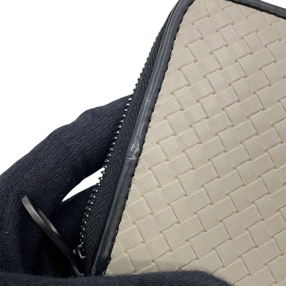 Bottega Veneta Wallet Intrecciato Bicolor Zip Around — view 7