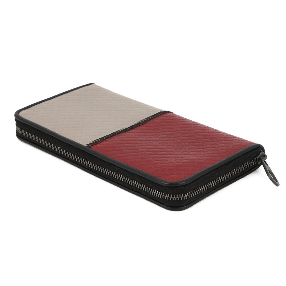Bottega Veneta Wallet Intrecciato Bicolor Zip Around — view 2