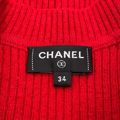 Chanel Knit CC Logo Check 34 Top Sweater — view 8