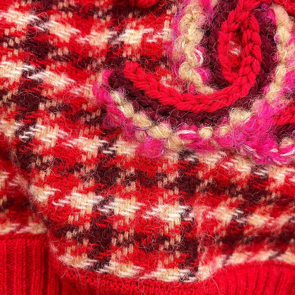 Chanel Knit CC Logo Check 34 Top Sweater — view 5