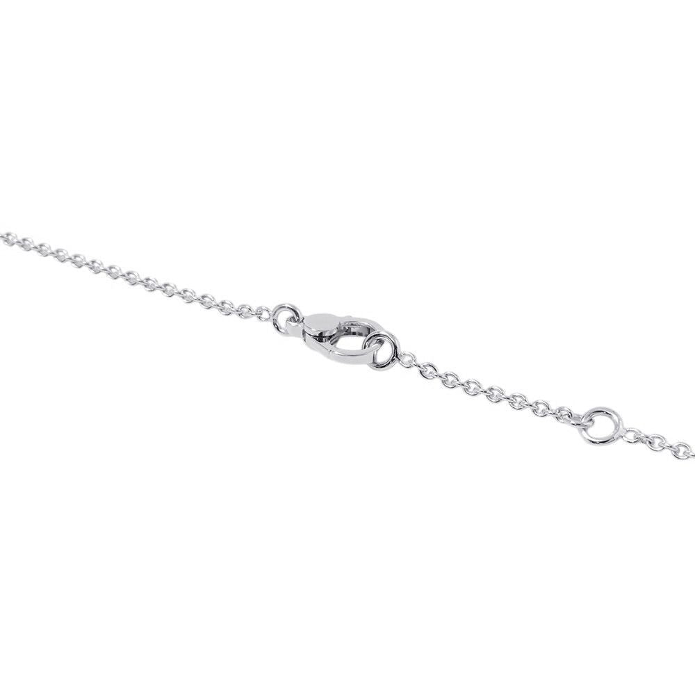 Hermes Necklace Finesse Pendant Diamond Total 18k White Gold — view 5