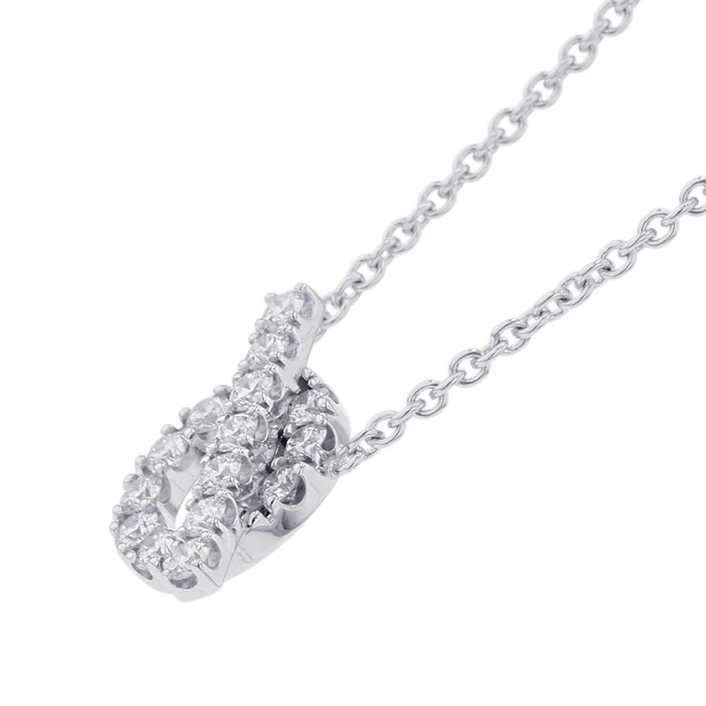 Hermes Necklace Finesse Pendant Diamond Total 18k White Gold — view 3