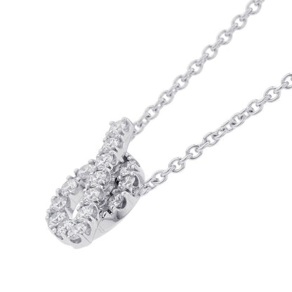 Hermes Necklace Finesse Pendant Diamond Total 18k White Gold — view 3
