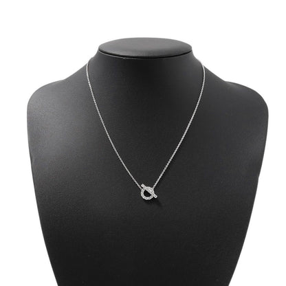 Hermes Necklace Finesse Pendant Diamond Total 18k White Gold — view 4