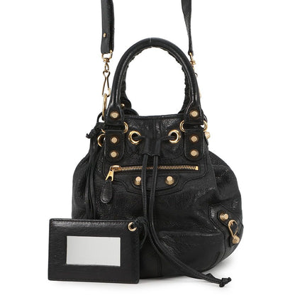 Balenciaga Handbag Giant Mini Pom Leather 2-Way