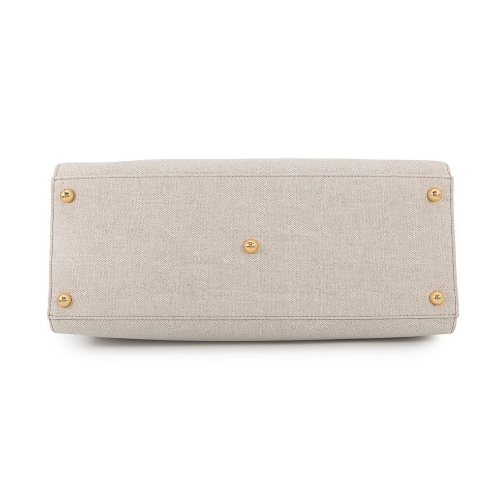 Fendi Tote Sunshine Canvas Leather 2-Way Shoulder Bag — view 3