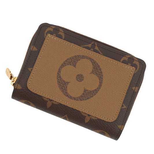 Louis Vuitton Bifold Wallet Monogram Reverse Portefeuille Lou Black