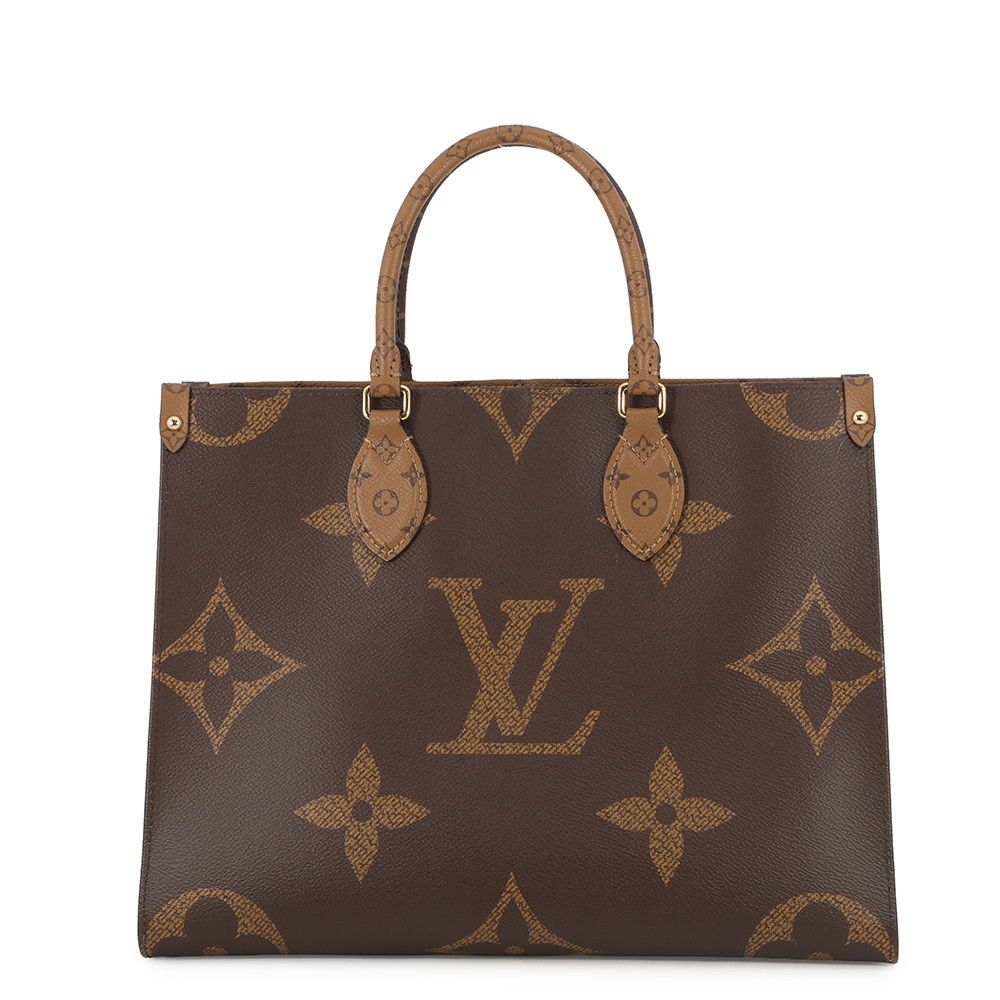 Louis Vuitton Tote Monogram Reverse Giant On The Go MM Handbag 2-Way