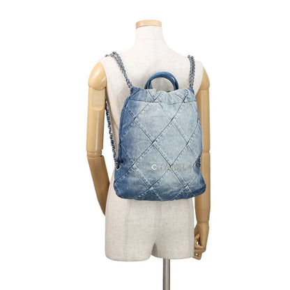 Chanel 22 Backpack Denim — view 4