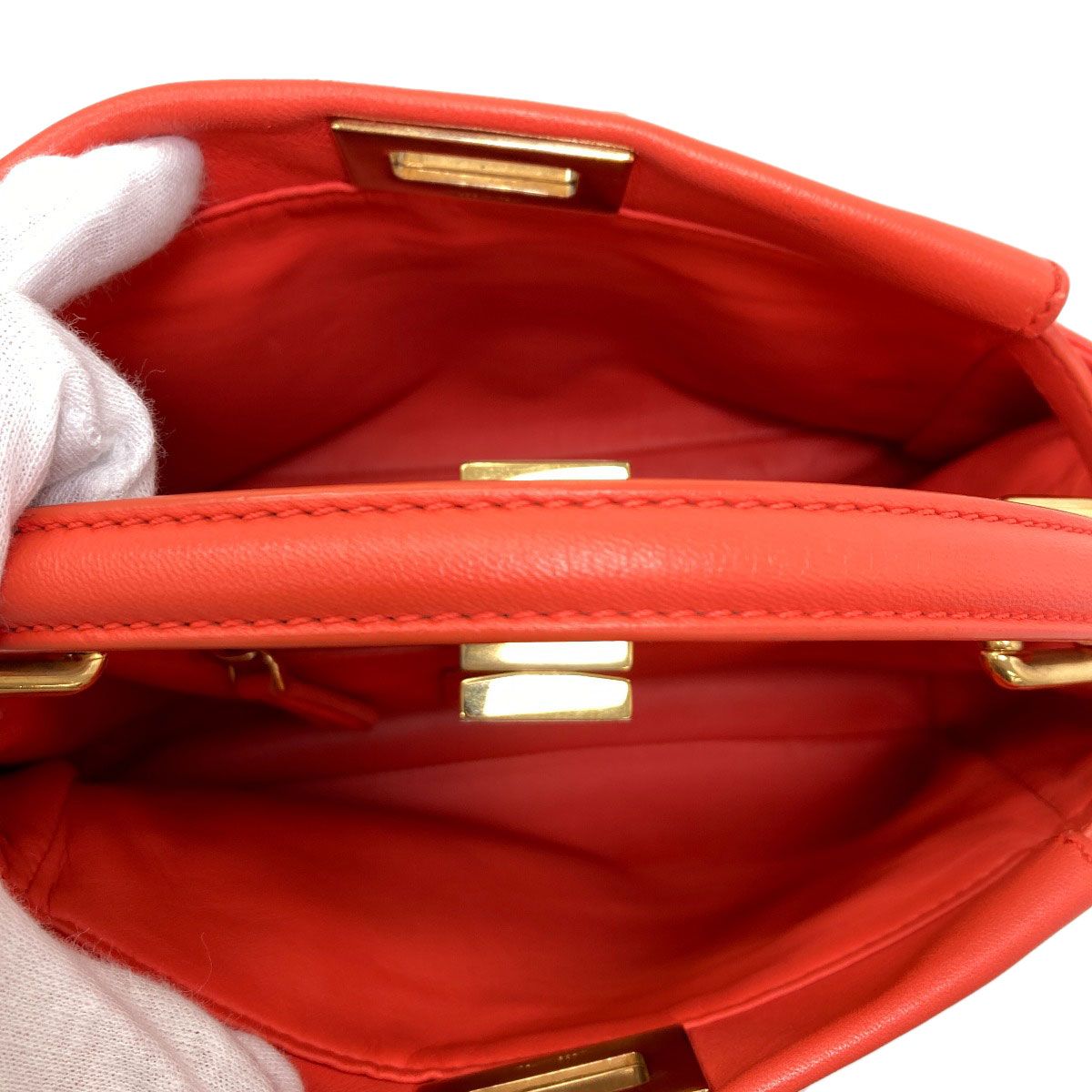 Fendi Peekaboo Mini 2-Way Handbag Calf — view 5