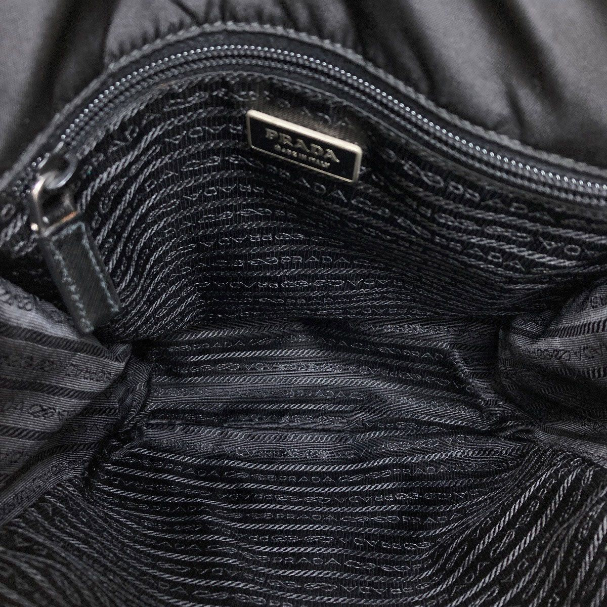 Prada Logo Shoulder Bag Nylon — view 5