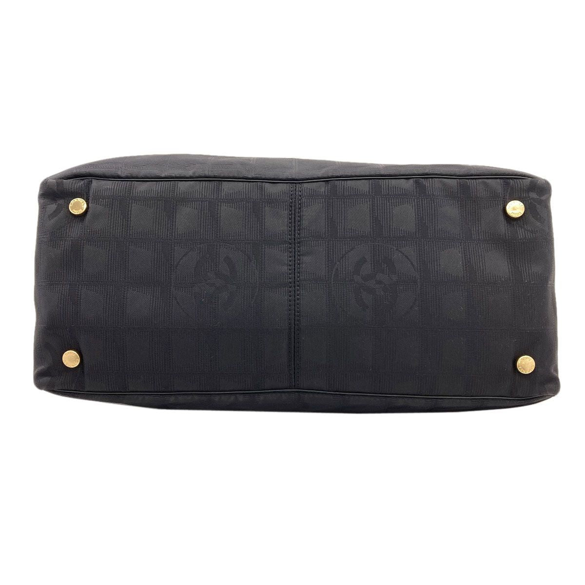 Chanel New Travel Line MM Gold Tote Nylon — view 4