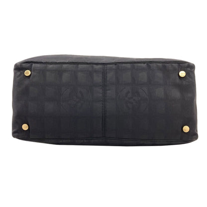 Chanel New Travel Line MM Gold Tote Nylon — view 4