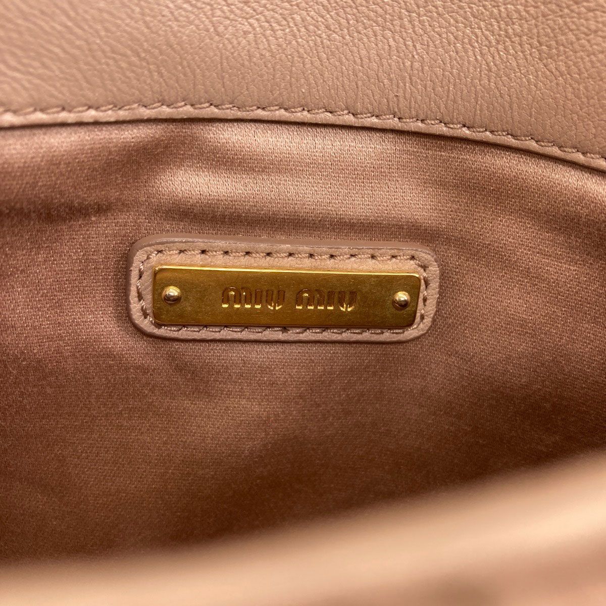 Miu Miu Chain Shoulder Bag Leather — view 6