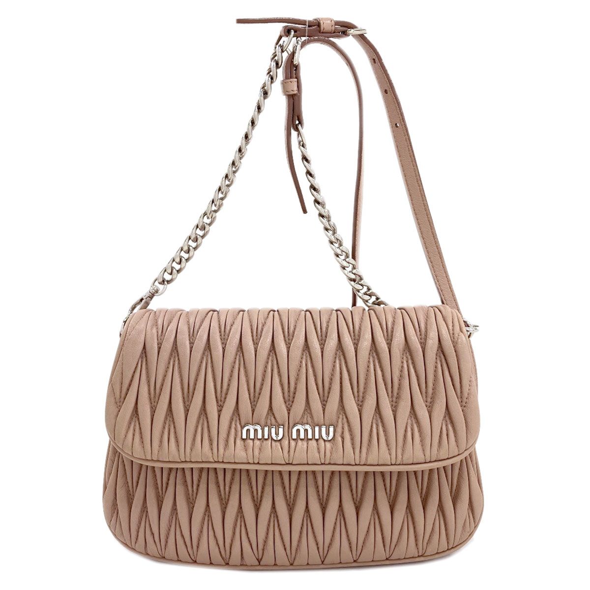 Miu Miu Chain Shoulder Bag Leather