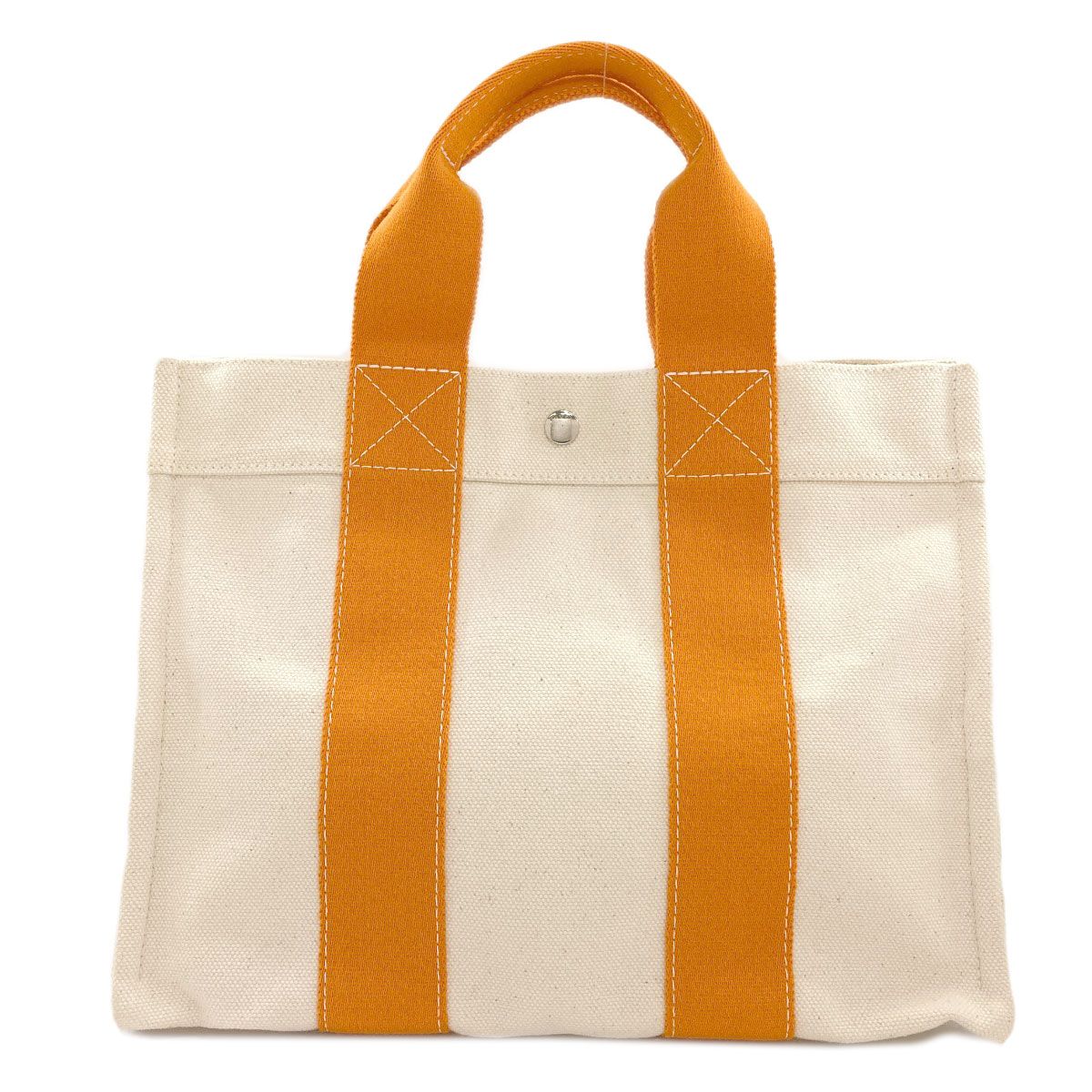 Hermes Bora PM Silver Handbag Canvas